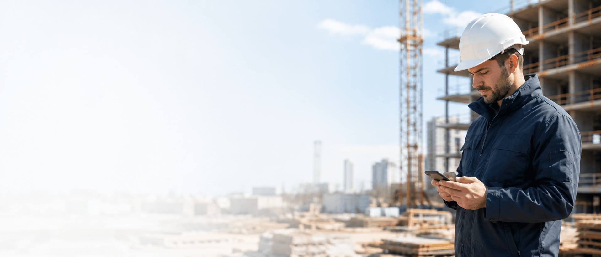 Professionnel terrain consultant ProFlow sur chantier